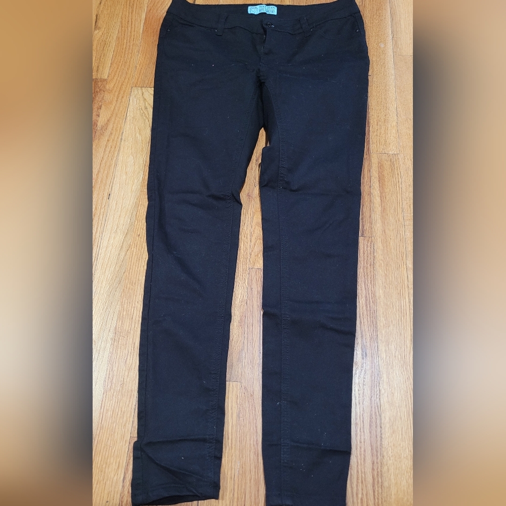 Wax Jean Black Skinny Pants - Slim Fit